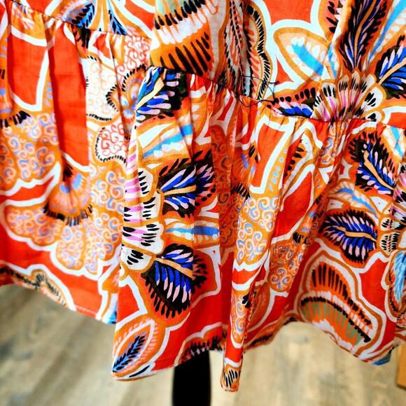 MISA Sari Floral Poplin Balloon-Sleeve Mini Dress - Picture 3 of 12